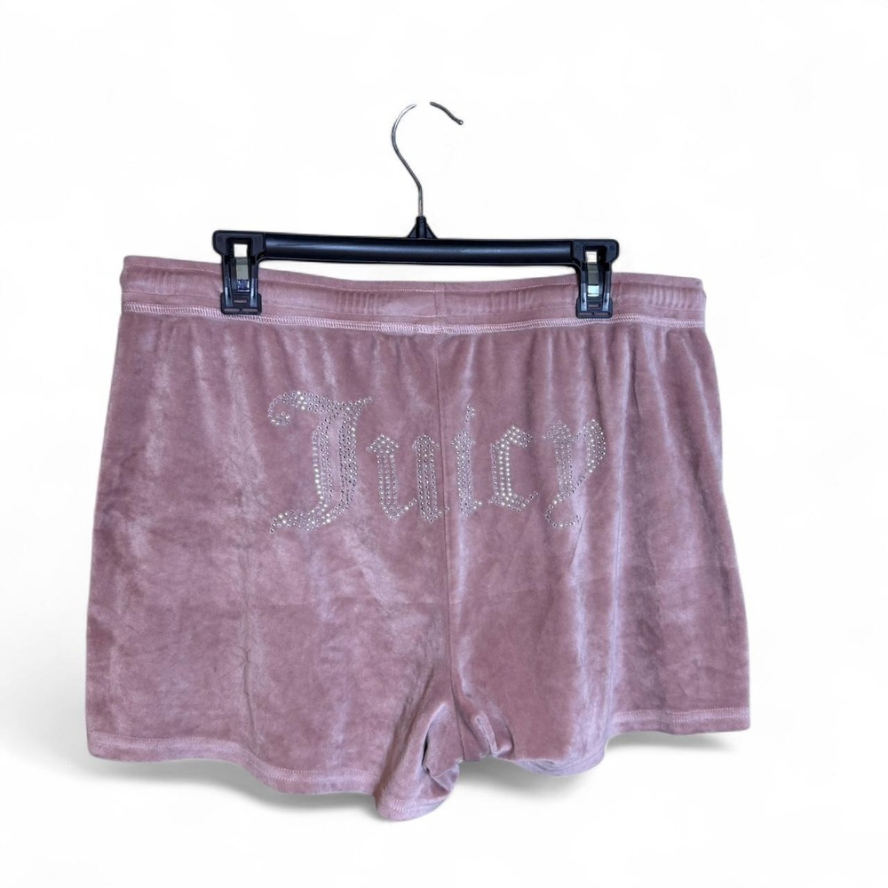Juicy Couture Pink Velour Shorts w/ Logo